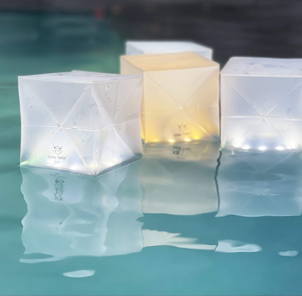 Helix Hybrid Collapsible Solar-Powered Origami Lantern
