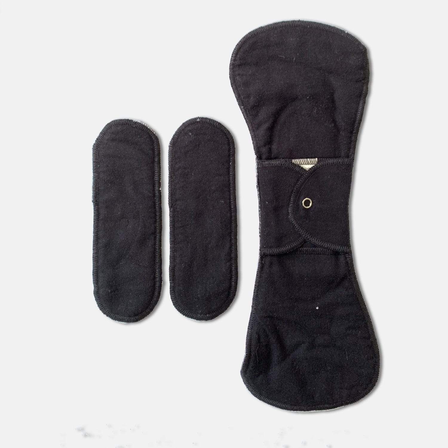 GladRags Reusable Black Night Pad