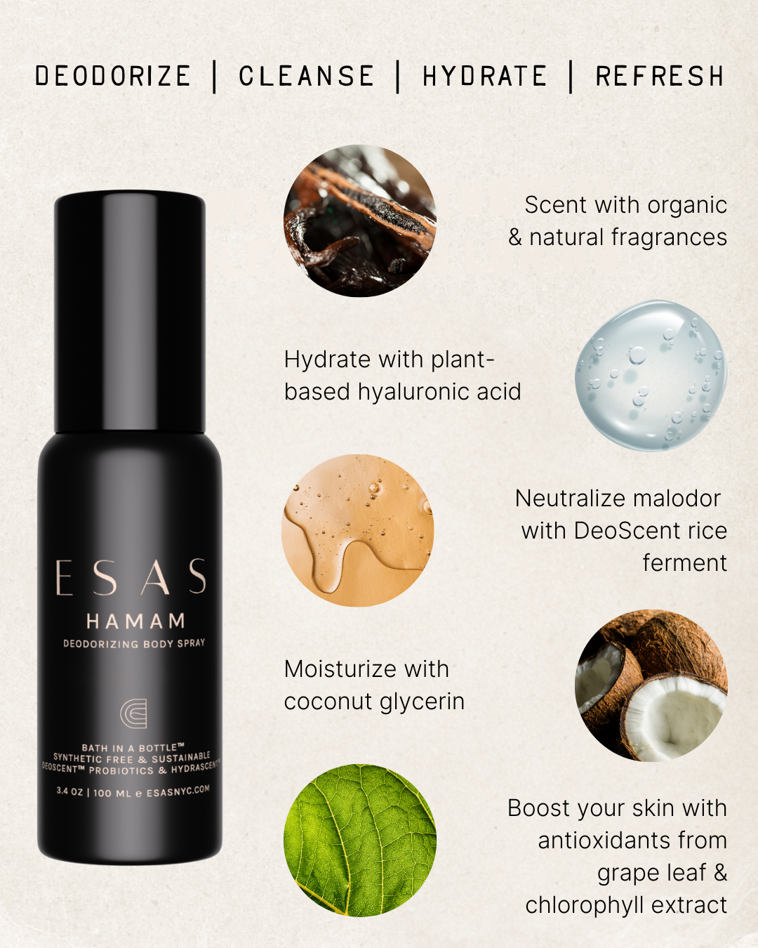 Spiced Woods Hamam Deo Body Spray