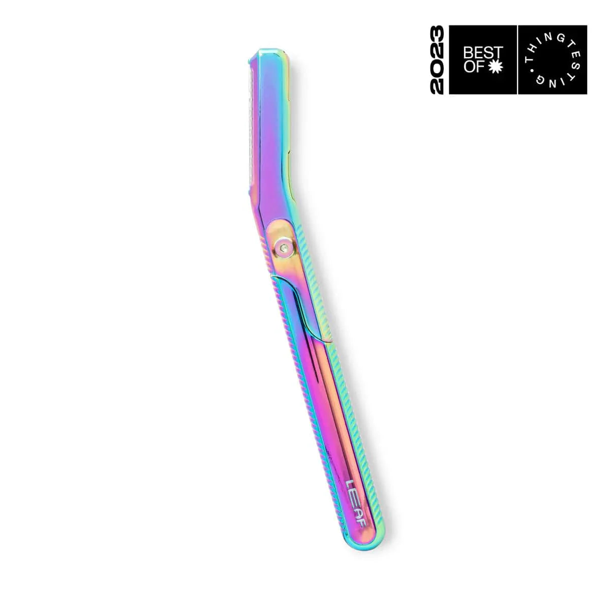 Leaf Shave Rainbow / Prism Dermaplaner - Facial Razor, All-Metal Construction, Multiple Colors