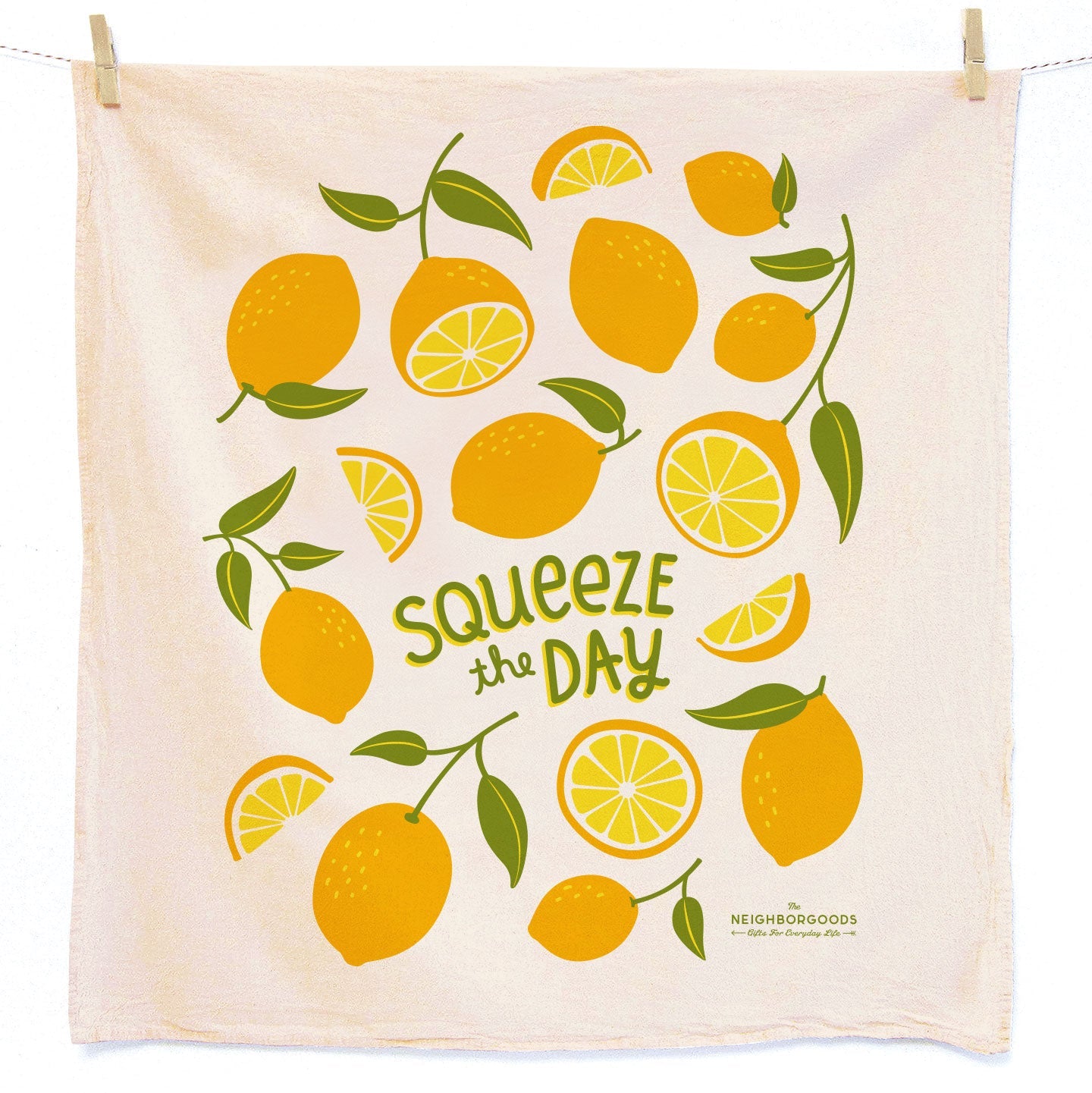Lemon Organic Cotton Dish Towel