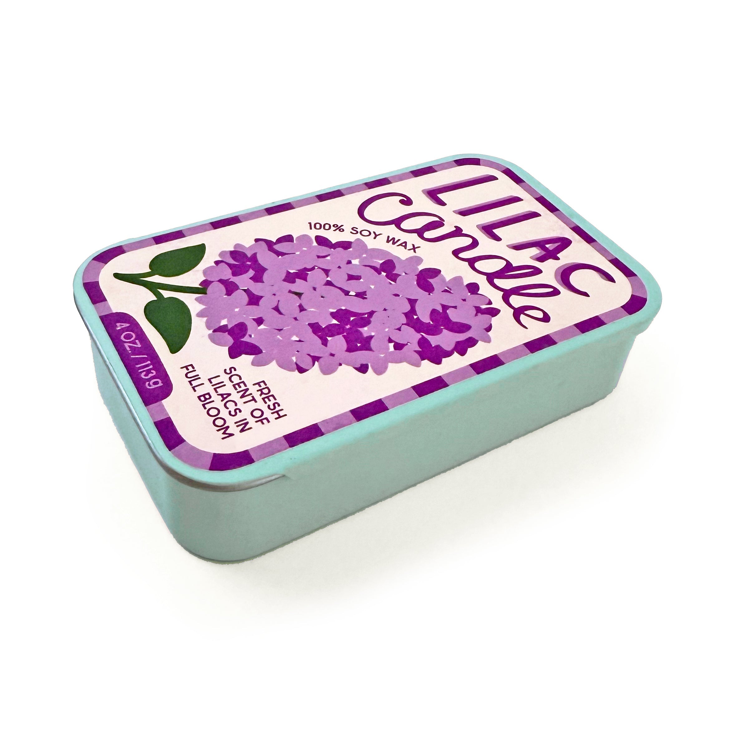 The Neighborgoods Lilac Candle - Soy Wax Sardine Tin