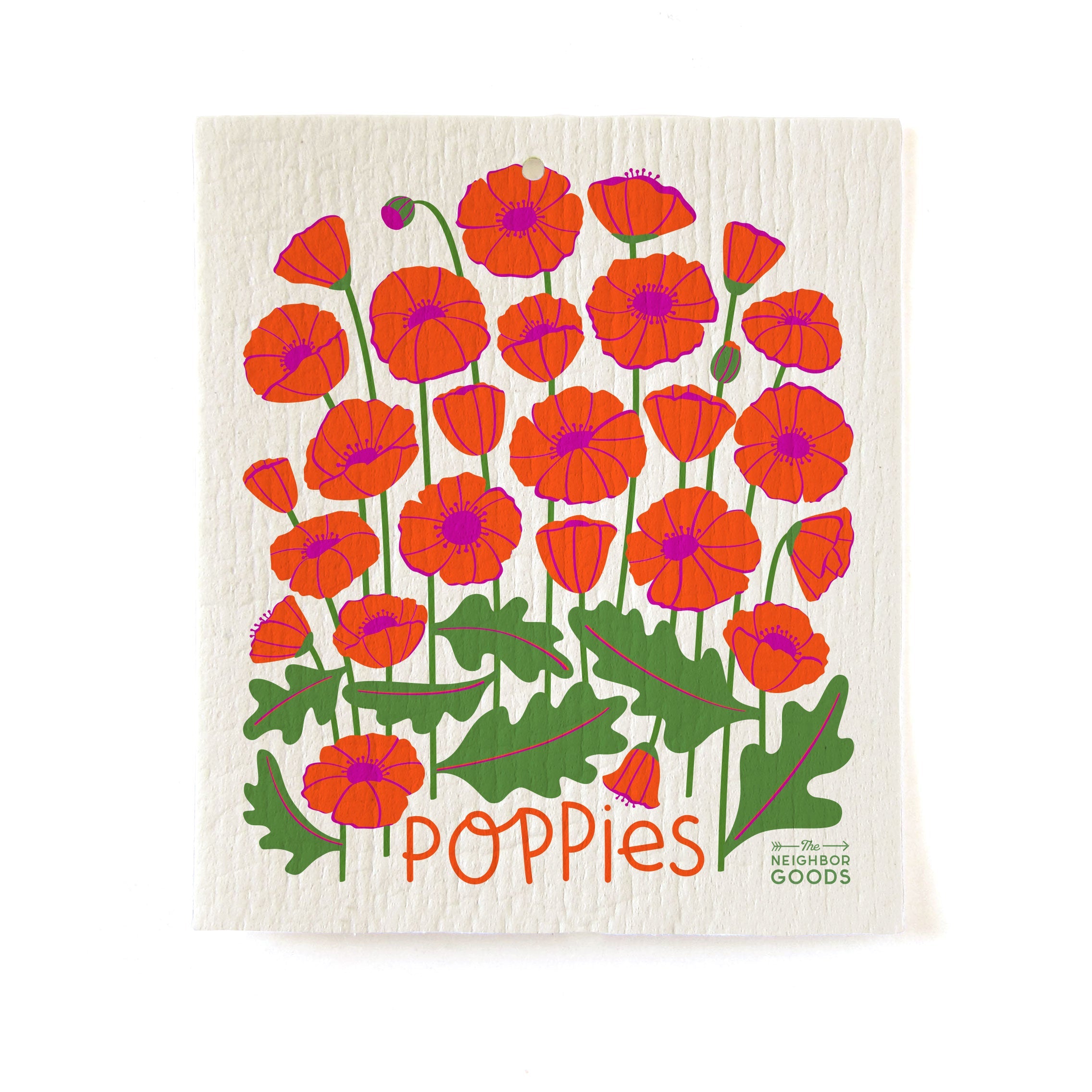 The Neighborgoods  Pollinator Garden - Sponge Cloth Set Of 3