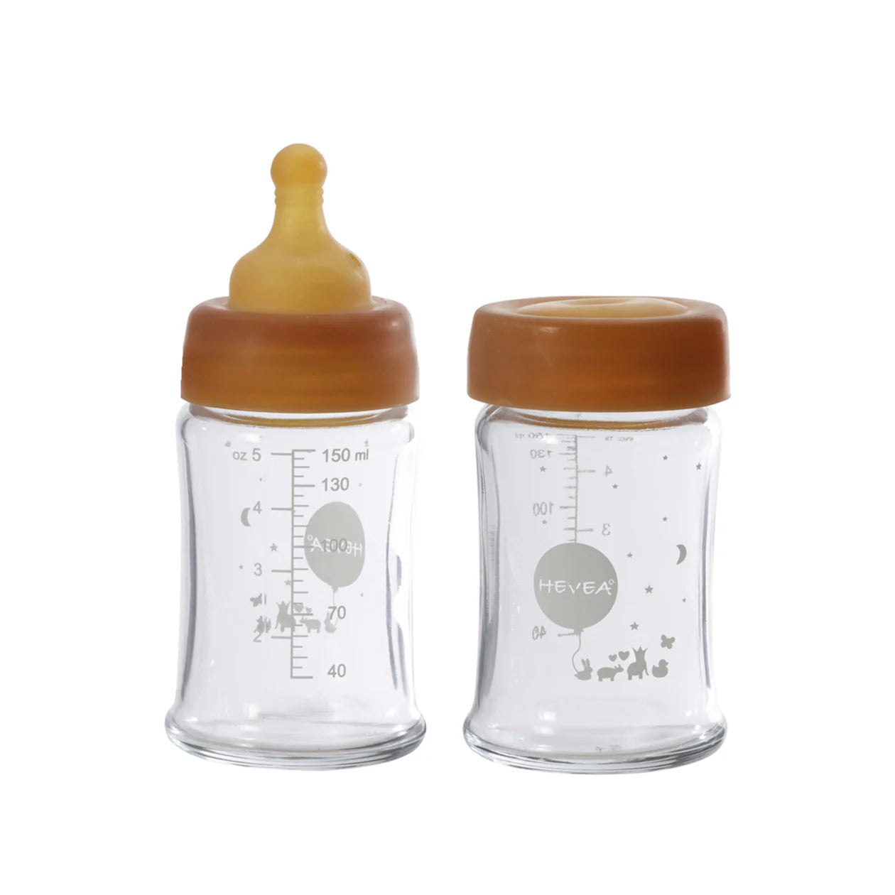 Plastic Free Glass Baby Bottle 2-Pack