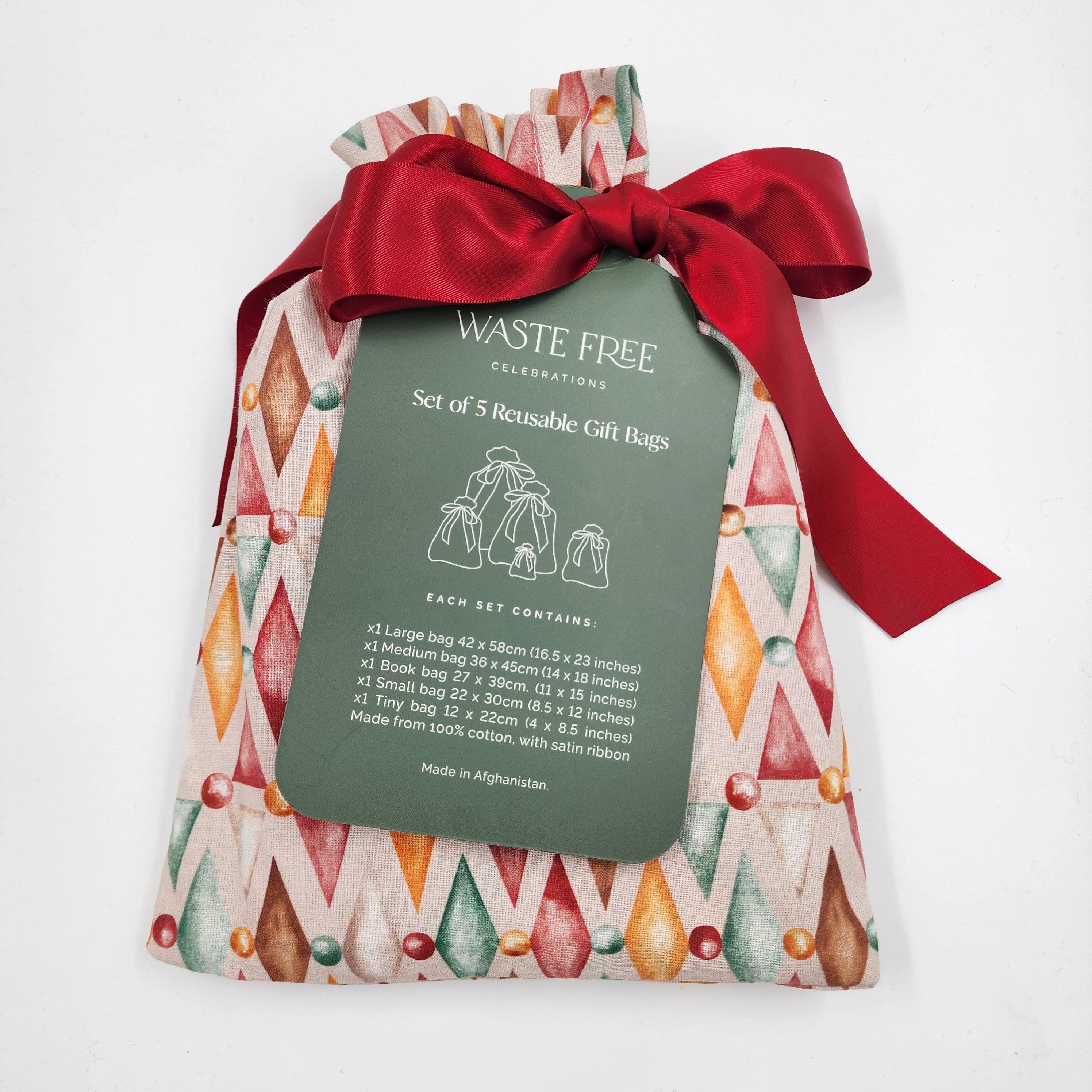 Nutcracker Harlekin (Reusable Gift Bag Set)