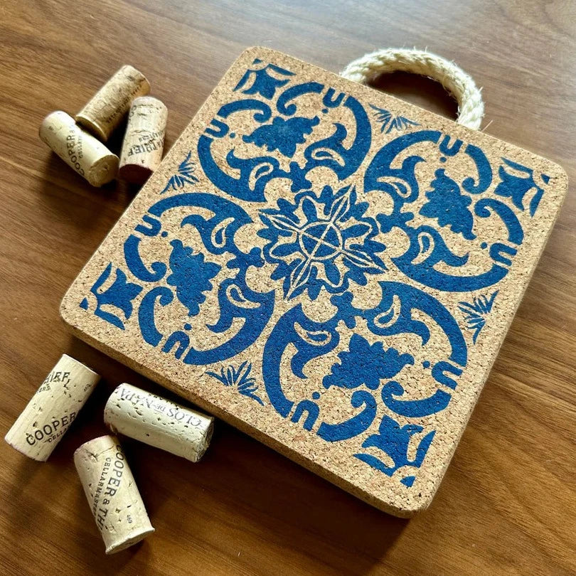 Portuguese Tile Cork Trivet