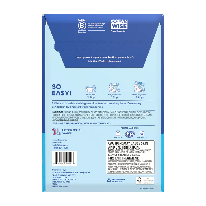 Fresh Linen Laundry Detergent Strips