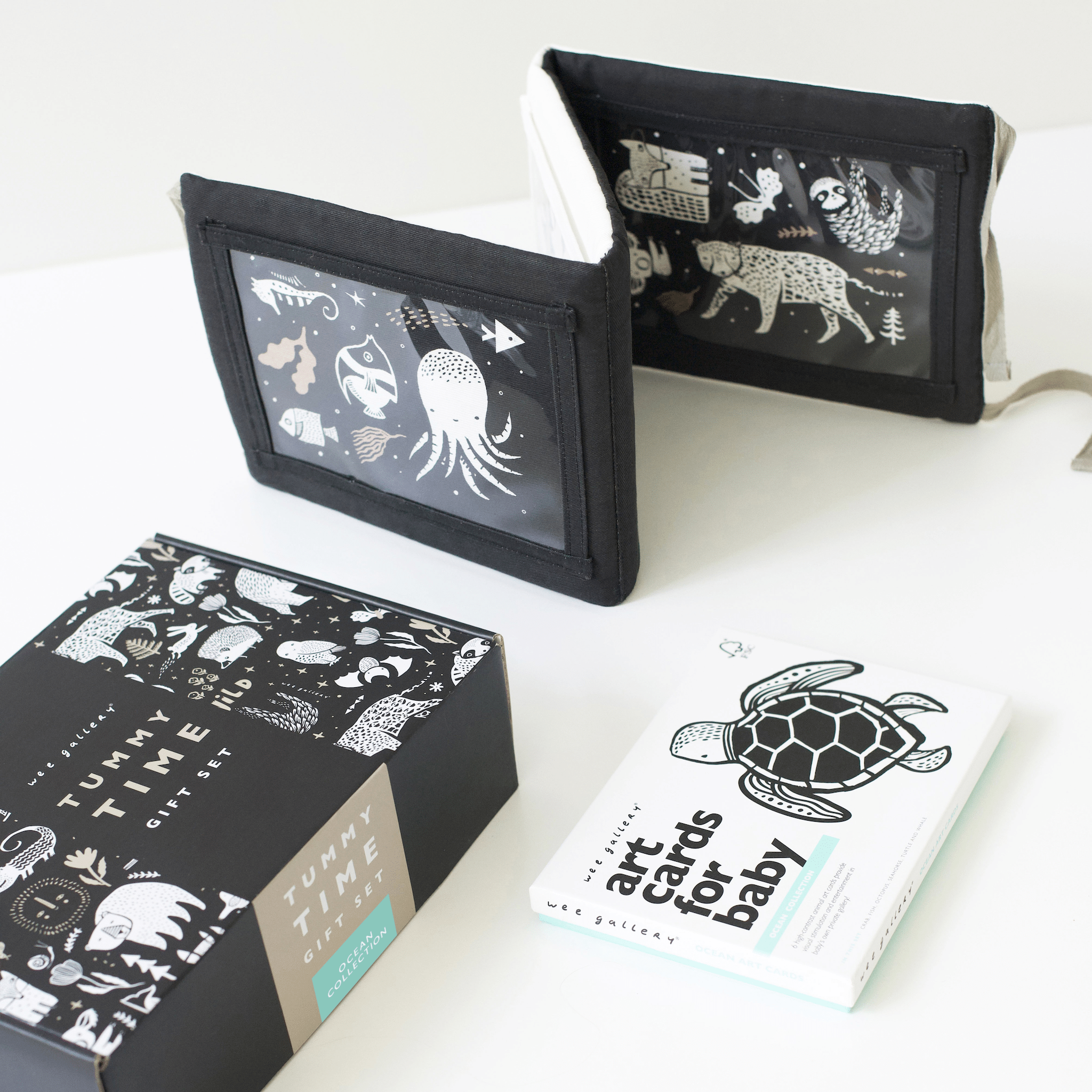 Baby Tummy Time Gallery with Mirror Gift Set