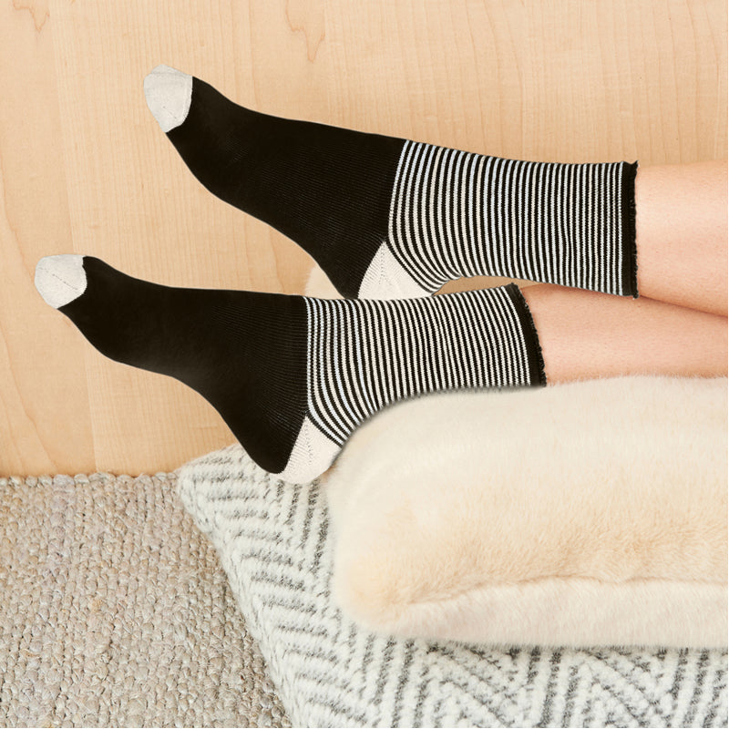 Organic Cotton Snuggle Crew Fuzzy Socks