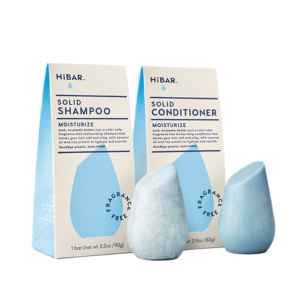 Moisturize Fragrance-Free Shampoo + Conditioner Bars