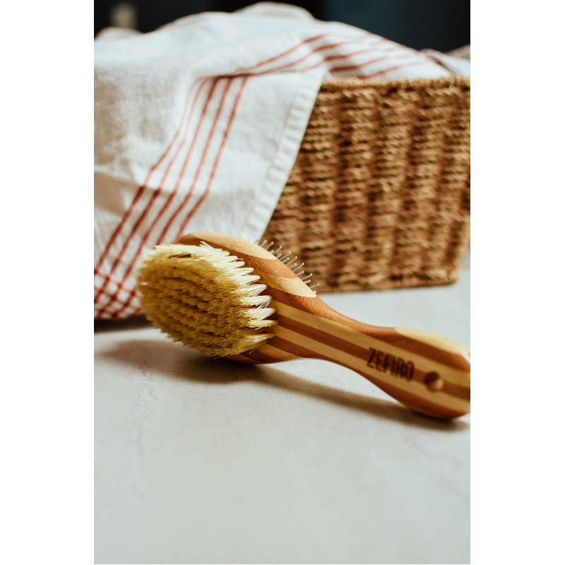 Double-Sided Bamboo Dog Brush