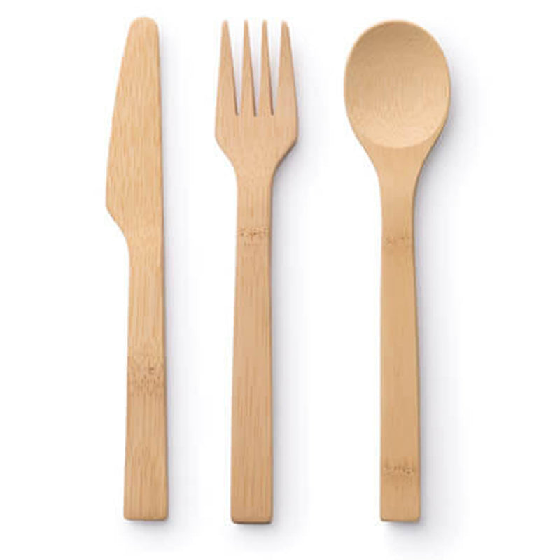 Veneerware Compostable Bamboo Utensils - 8 sets