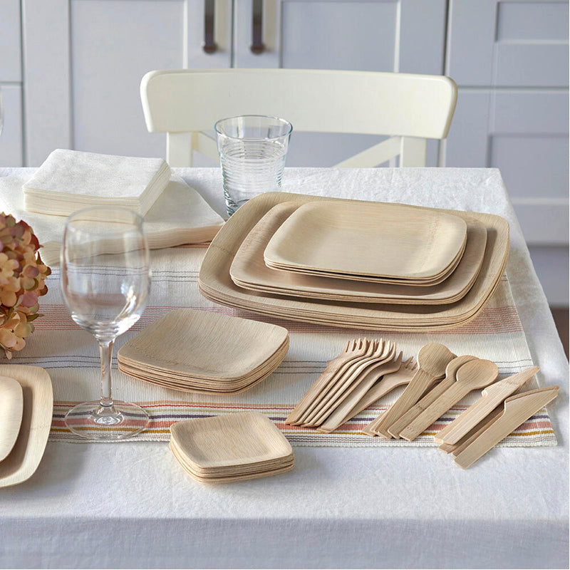 Veneerware Compostable Bamboo Utensils - 8 sets