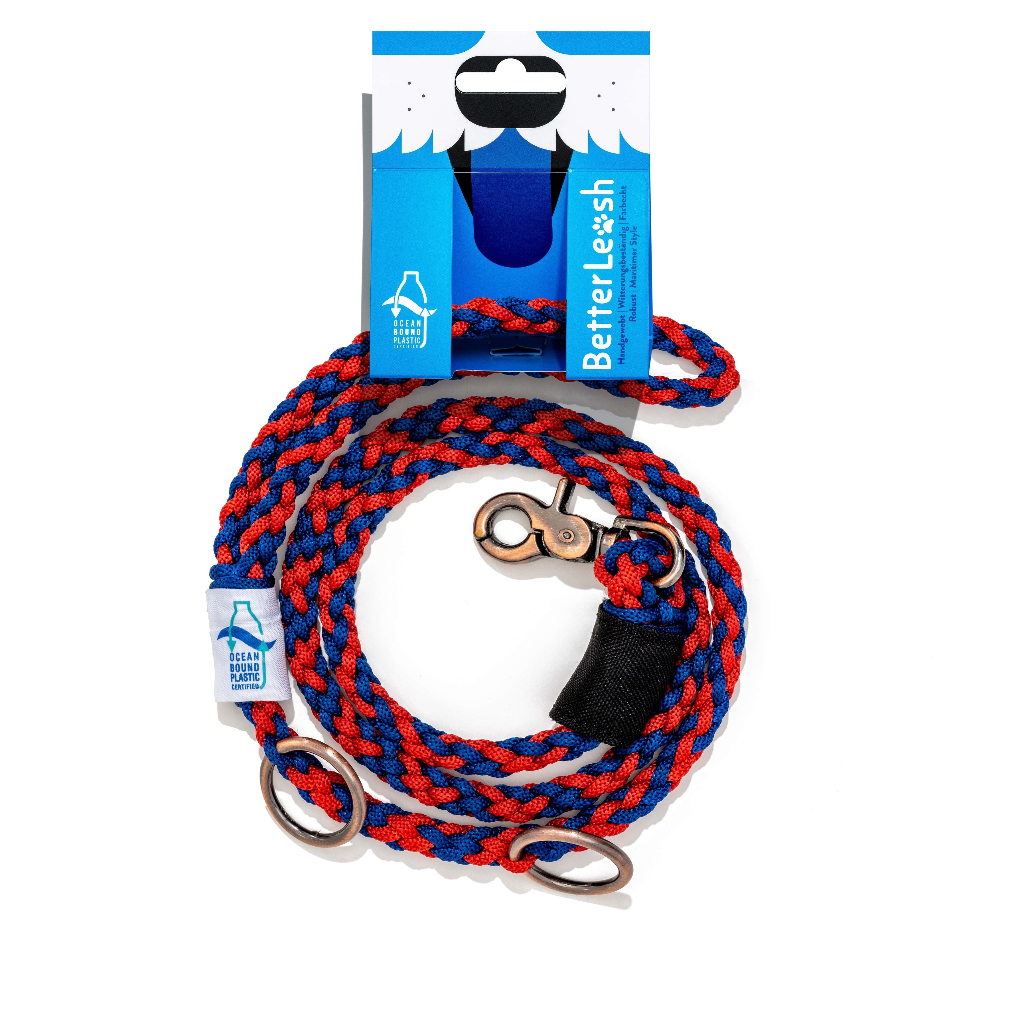 BetterLeash - 100% Fair Trade Recycled Ocean Bound Plastic Dog Leash