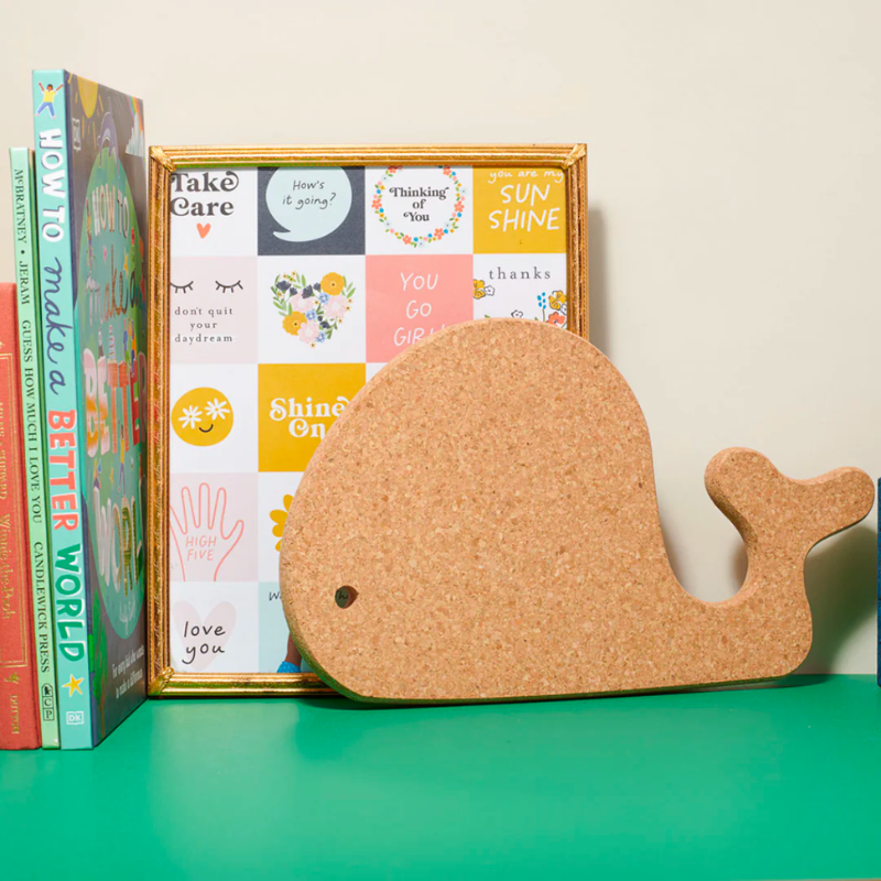 Upcycled Cork Nursery Shelf Animal