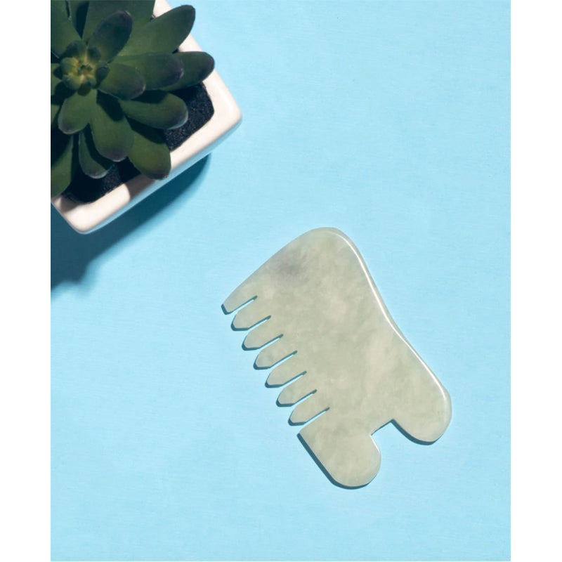 Gemstone Gua Sha + Massaging Comb