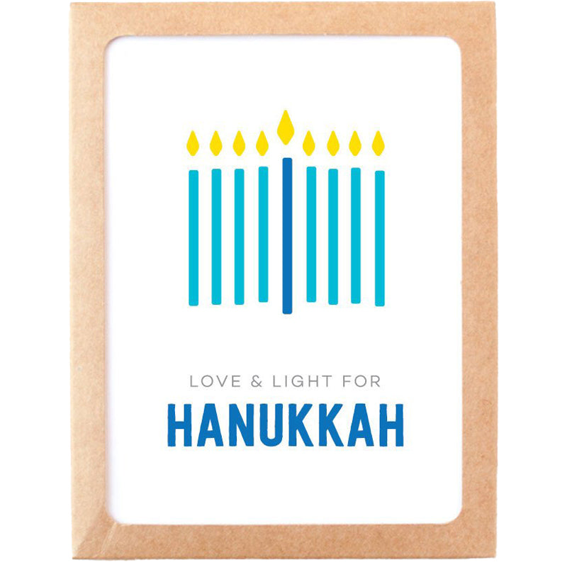 Minimal Menorah Hanukkah Greeting Cards 8pk