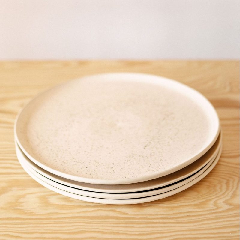 Handmade Ceramic Dinner Plate 4pk