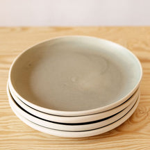 Handmade Ceramic Saucy Plate 4pk