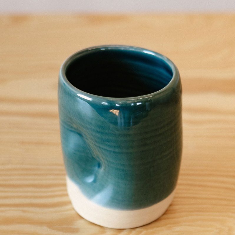 Handmade Ceramic Squeeze Cup