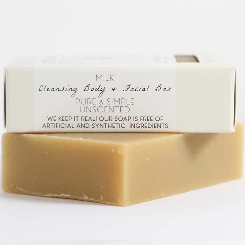 Unscented Goat's Milk Bar Soap for Sensitive Skin