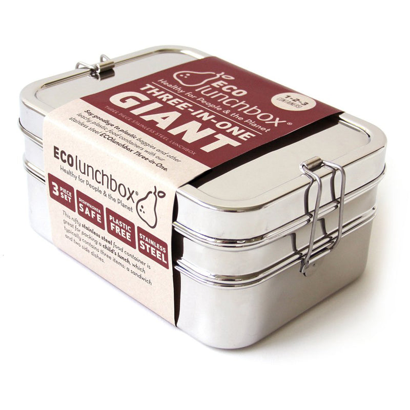 3-in-1 Giant Stainless Steel Lunchbox