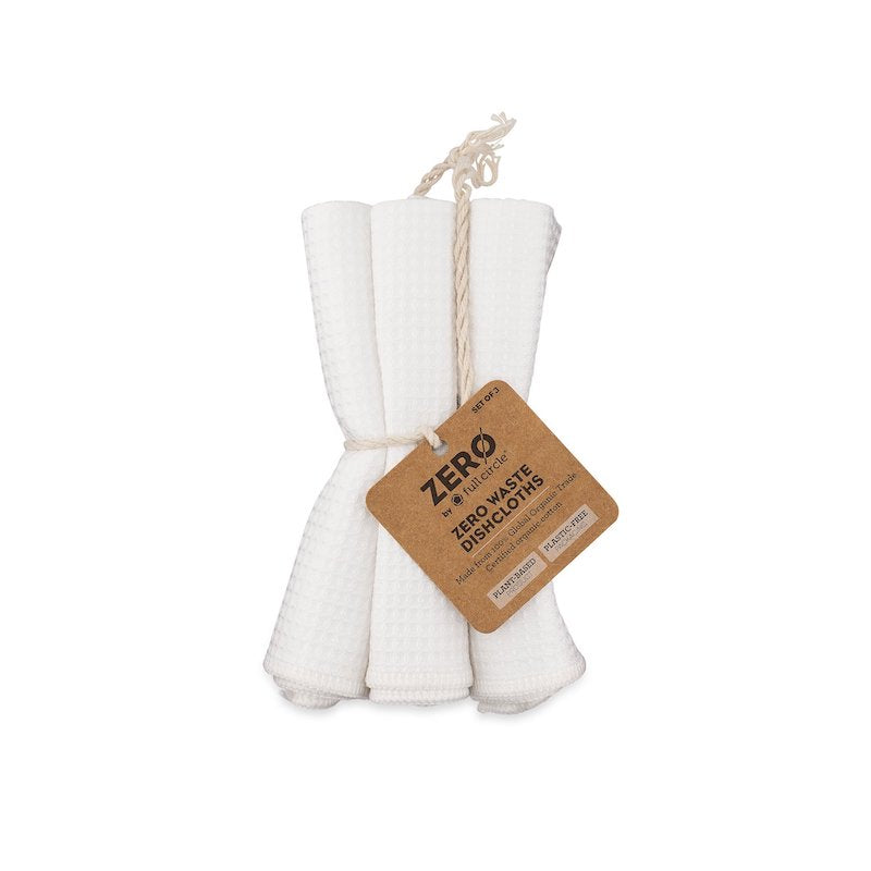 Organic Cotton Dishcloth - 3pk