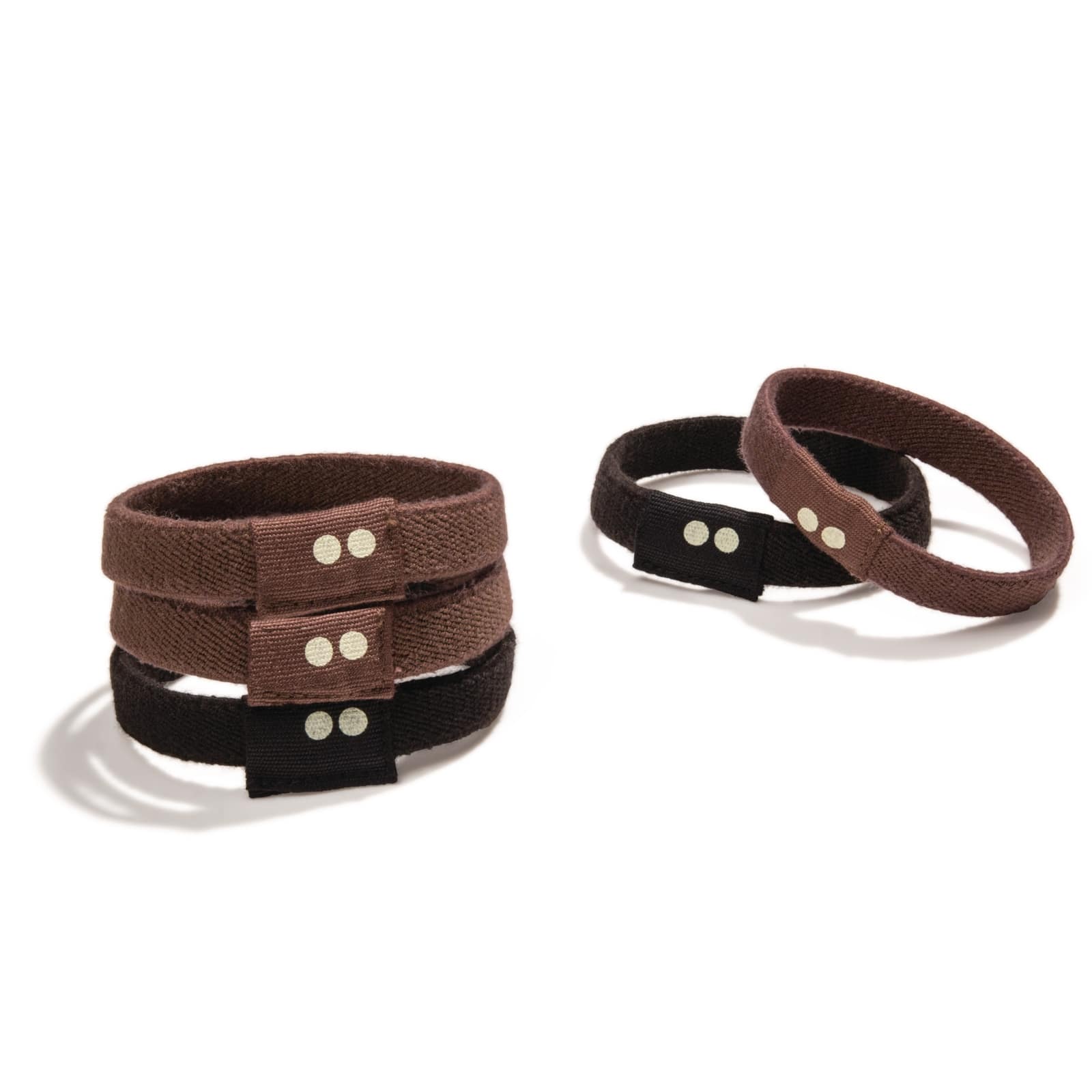 Brown + Black Organic Hair Ties