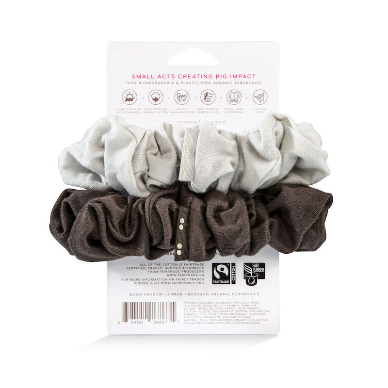 Moon Shadow Organic Hair Scrunchies