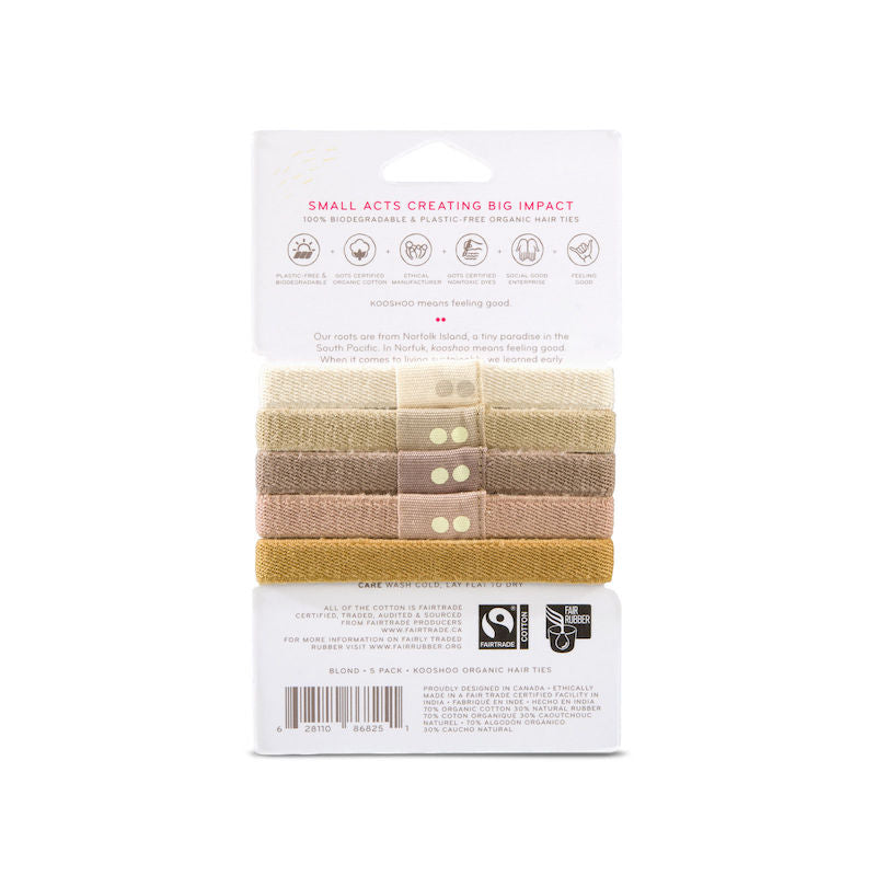 Blonde Organic Hair Ties