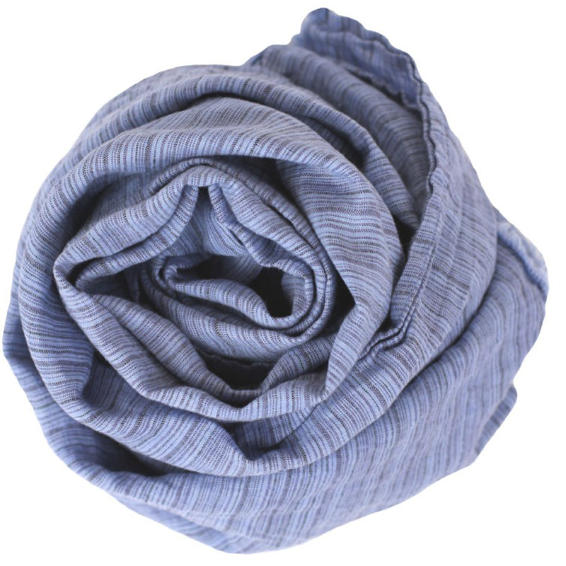 Lightweight Frayed Linen Scarf - Luxury Stonewashed