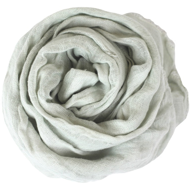 Lightweight Frayed Linen Scarf - Luxury Stonewashed