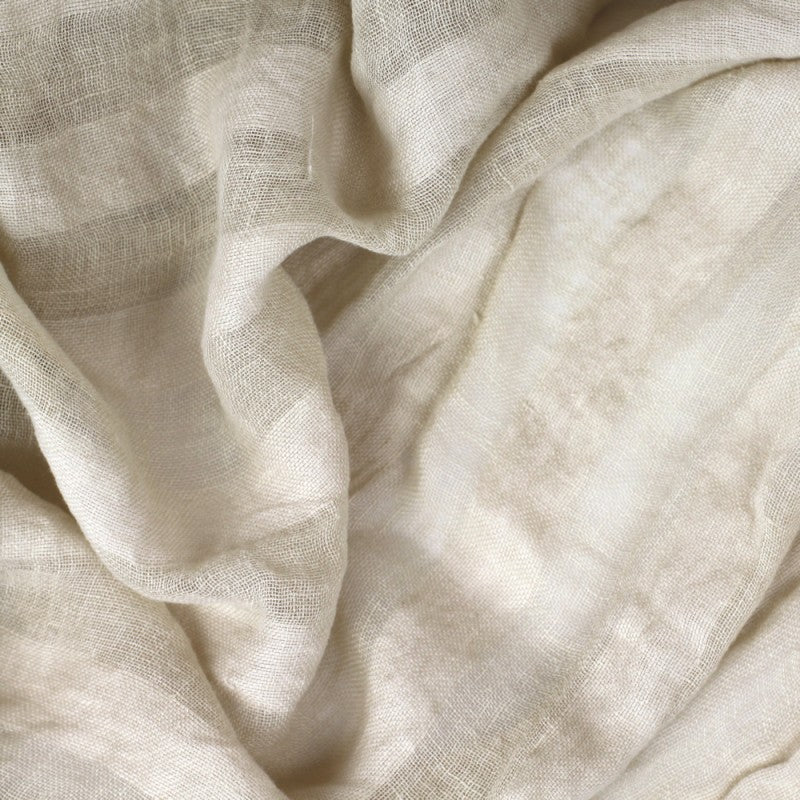 Lightweight Frayed Linen Scarf - Luxury Stonewashed