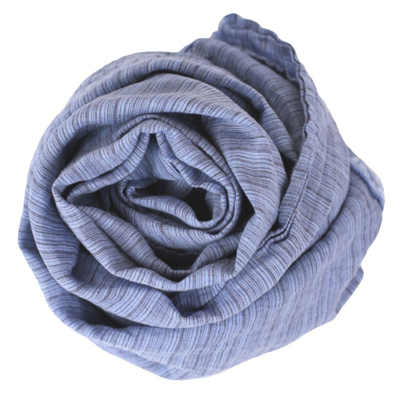 Lightweight Frayed Linen Scarf - Luxury Stonewashed