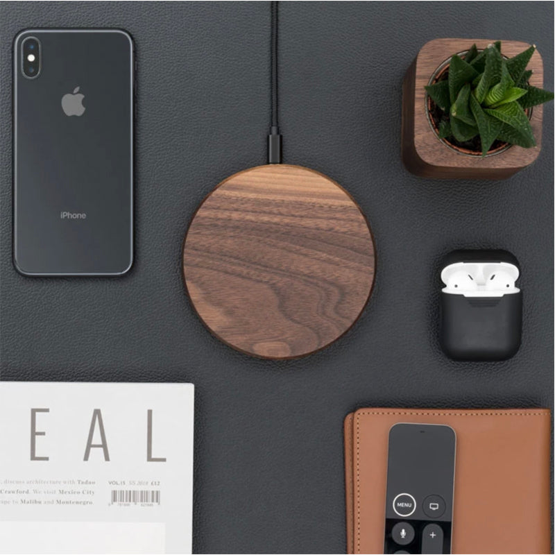 Slim Wooden Phone Wireless Charger