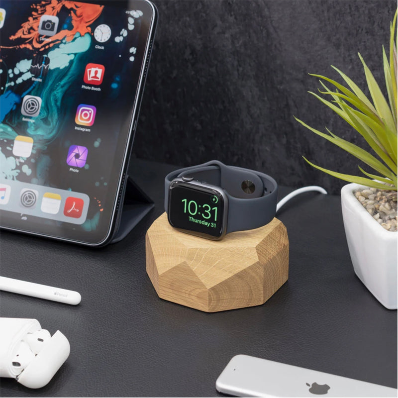 Wooden Apple Watch Charging Dock