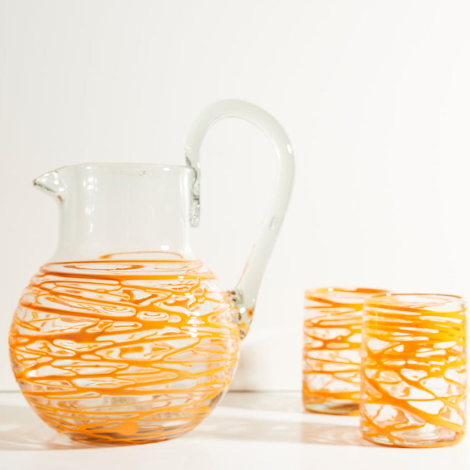 Handblown Glass Pitcher