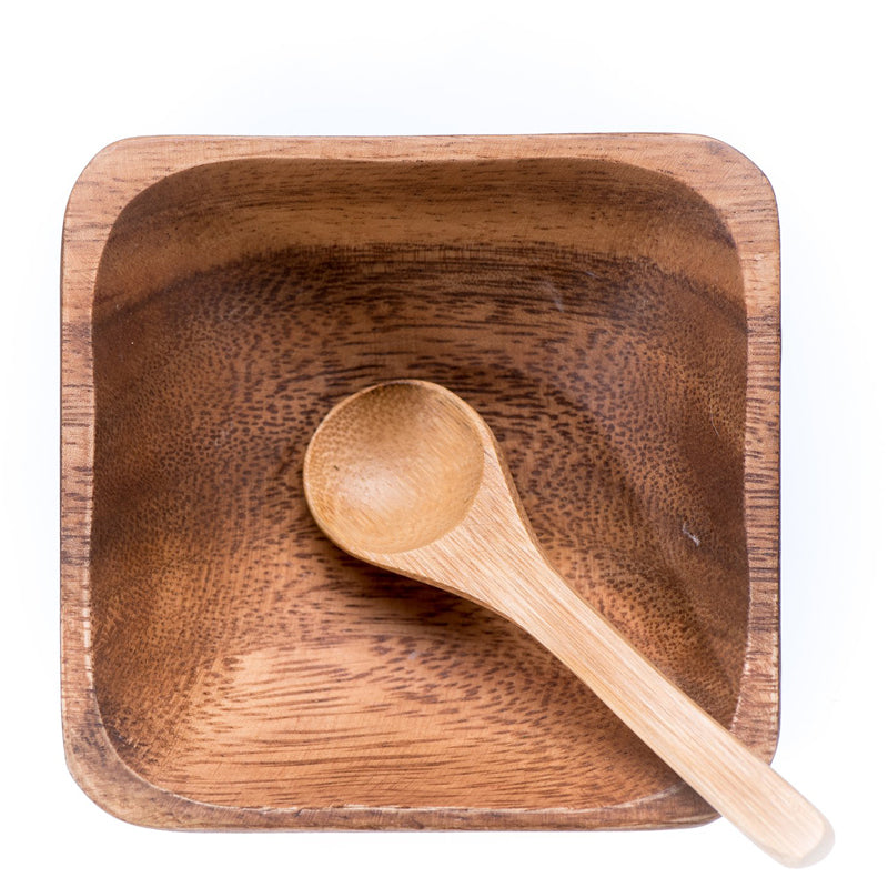 Wooden Facial Bowl + Spoon