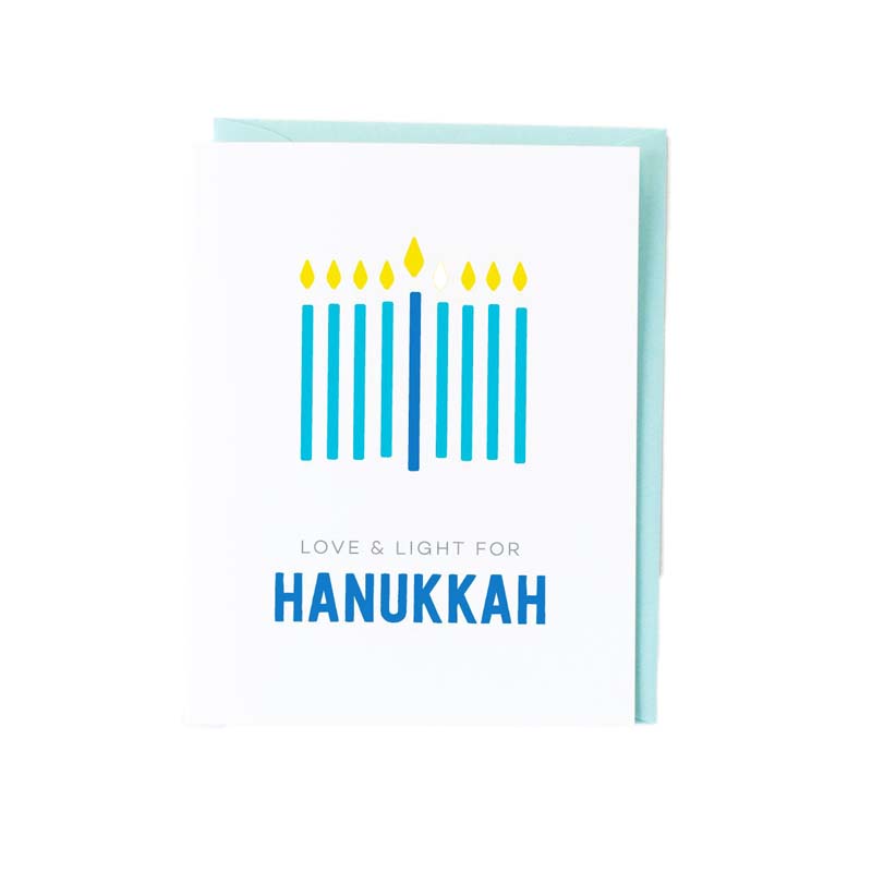 Minimal Menorah Hanukkah Greeting Cards 8pk