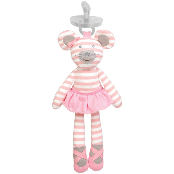 Ballerina Mouse Pacifier Buddy