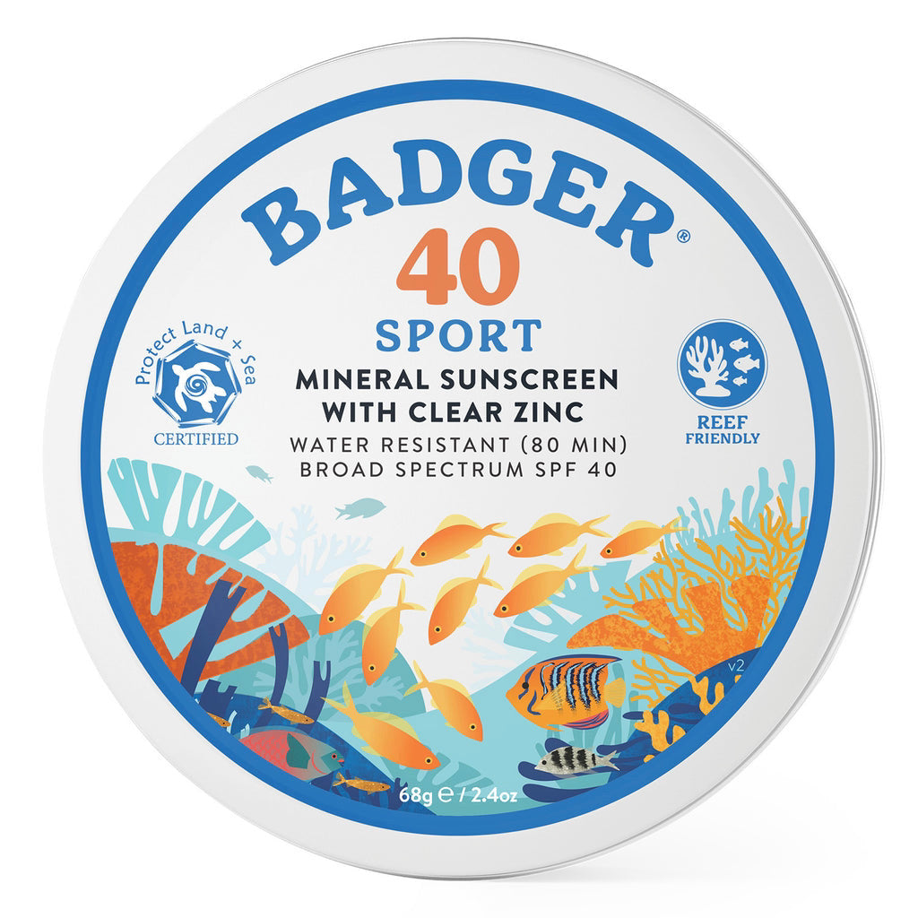 Clear Zinc Sport Sunscreen Tin - SPF 40 2.4oz