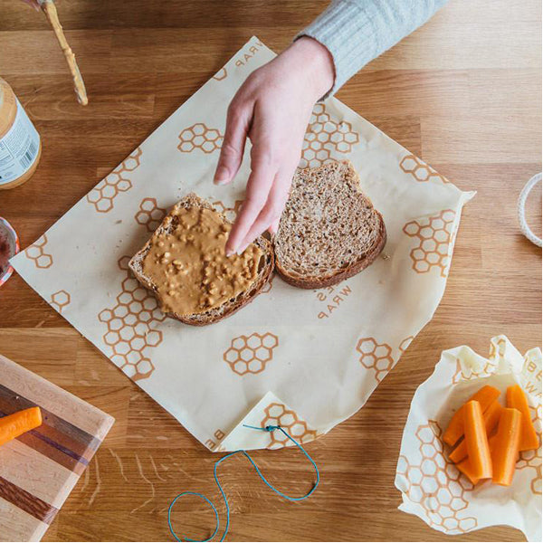 Reusable Beeswax Sandwich Wrap