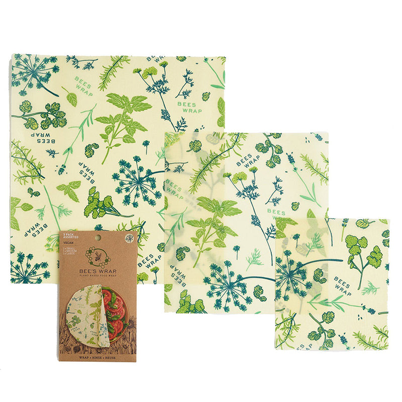 Reusable Vegan Wraps Assorted Sizes (3 Pk)