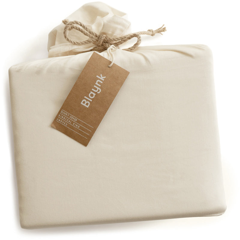 Undyed Organic Cotton Duvet Cover