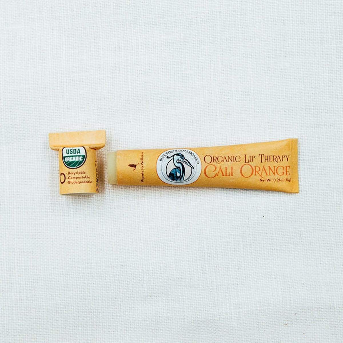 Blue Heron Botanicals Organic Lip Cali Orange Lip Therapy Balm