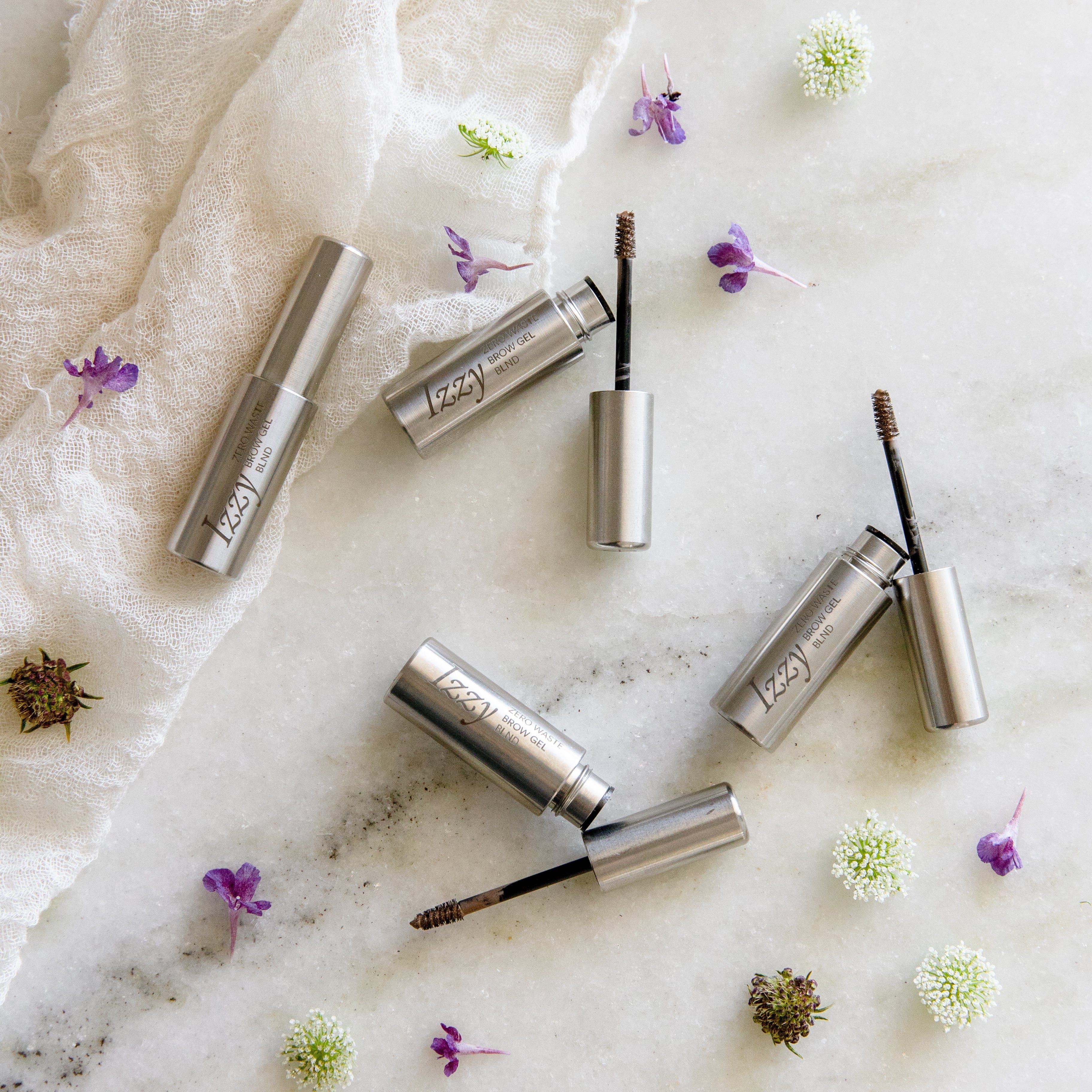 Izzy Zero Waste Beauty Recyclable Brow Gel- 4 Colors, Zero Waste, Vegan, Carbon-Neutral
