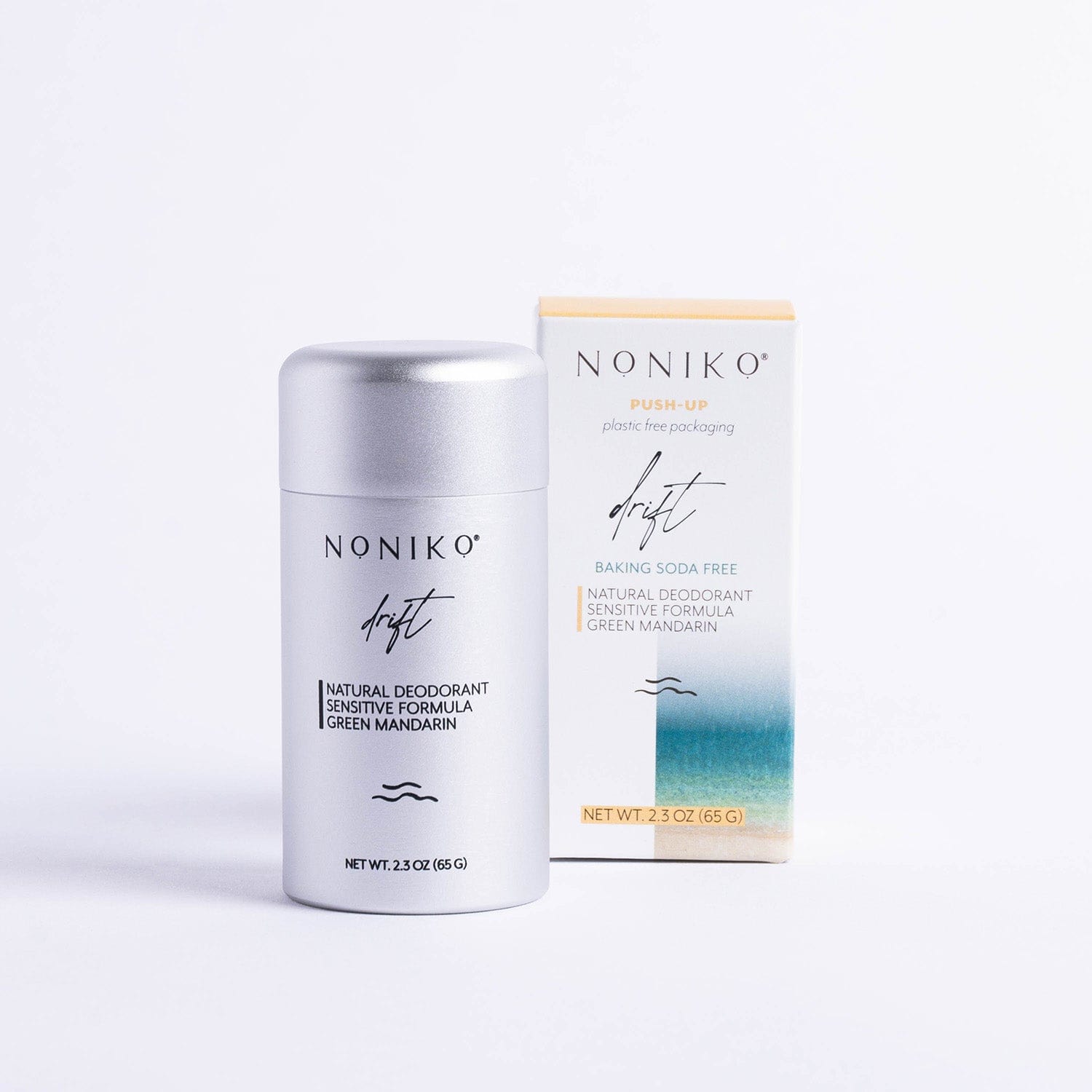 Noniko Skin Zero Waste Natural Deodorant Push-Up, Recyclable, 2.3oz