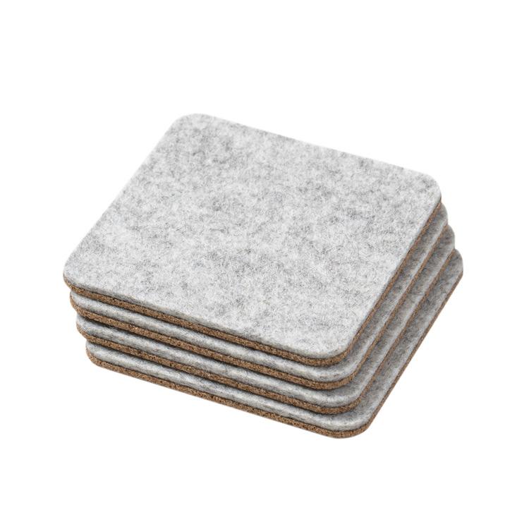 Felt & Cork Coasters 4pk