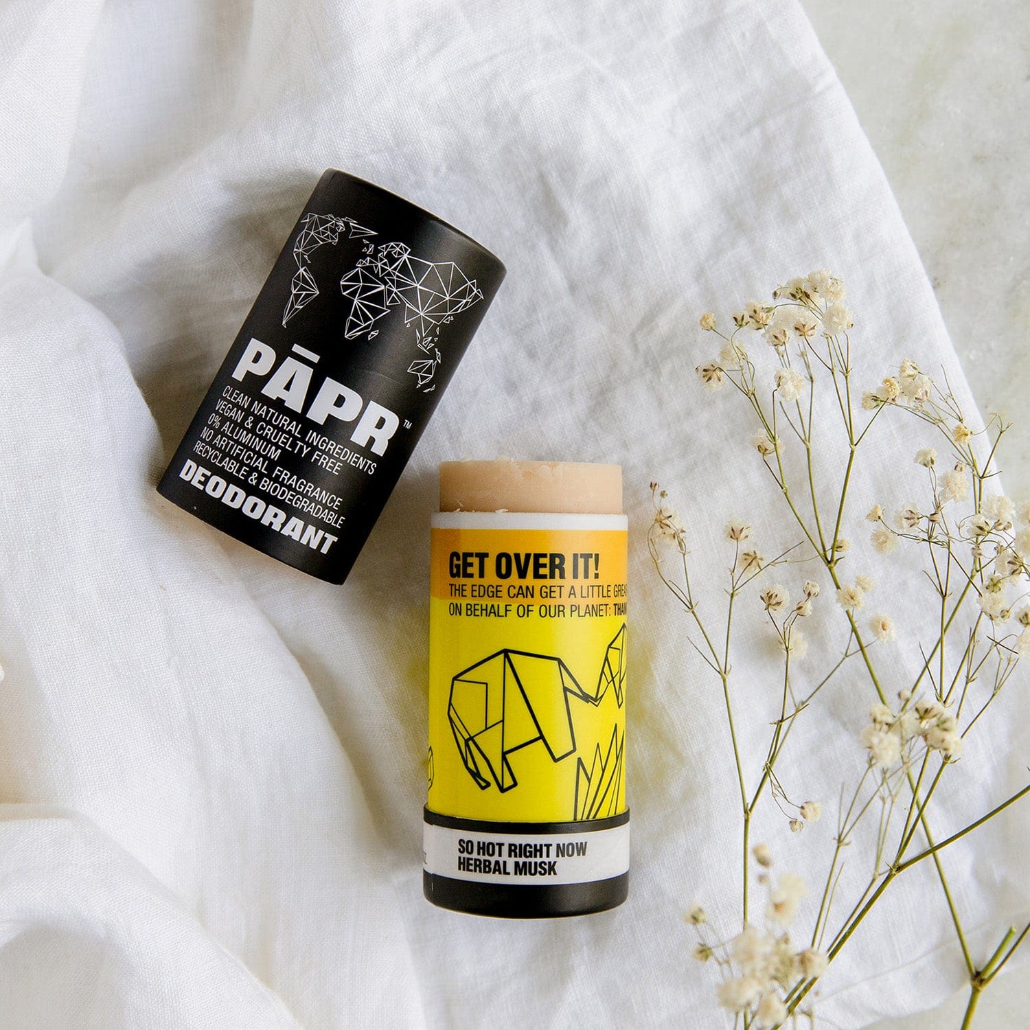 Paper Cosmetics So Hot Right Now Papr Cosmetics Deodorant- Vegan, Aluminum Free, 6 Different Scents