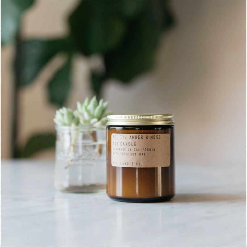 Amber + Moss Soy Candle